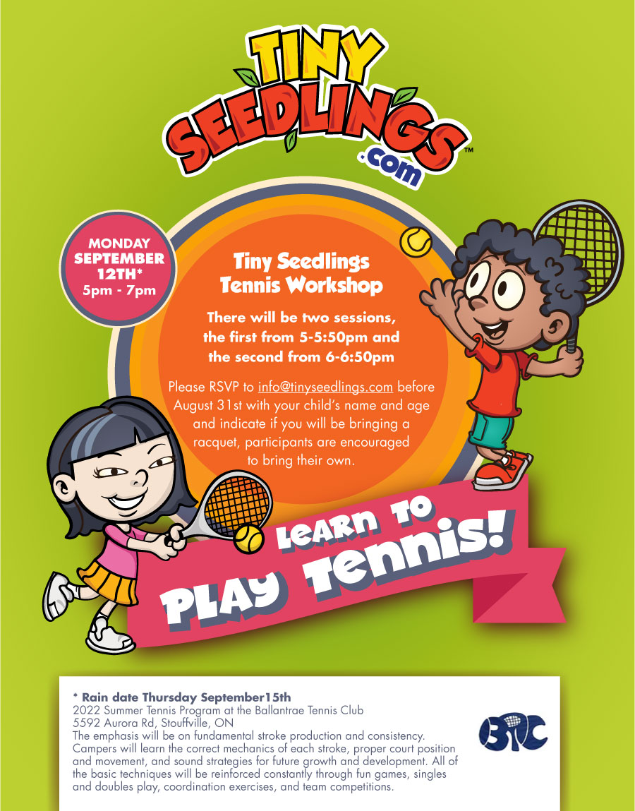 Tennis Workshop flyer
