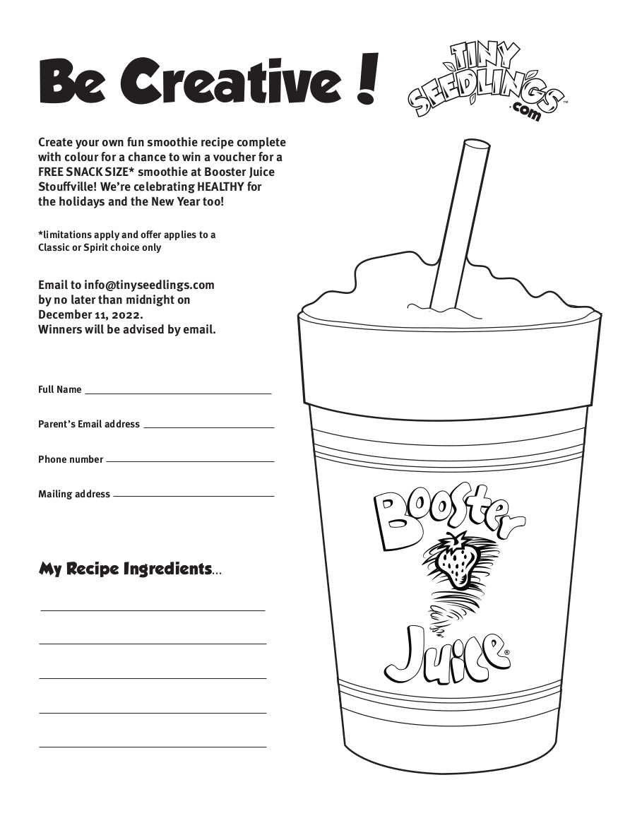 Booster Juice Flyer