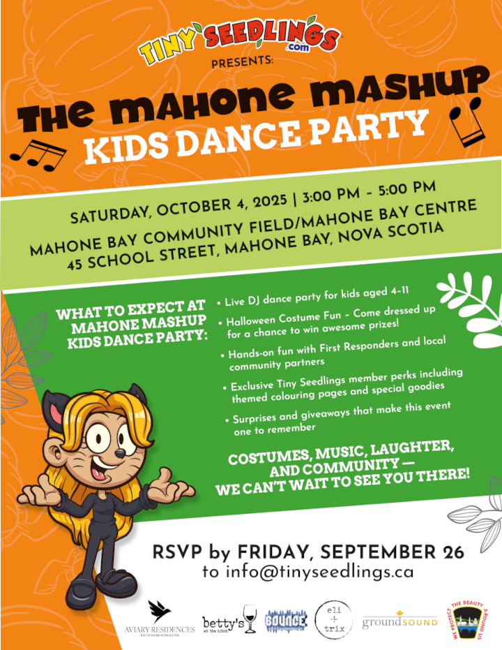Tiny Seedlings_Invitation_Mahone Bay Dance Party