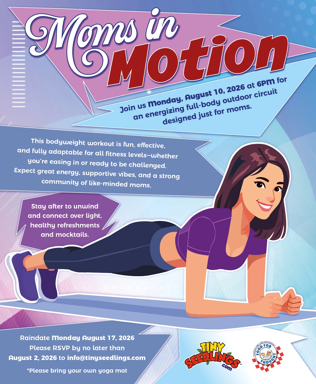 Moms in Motion invitation